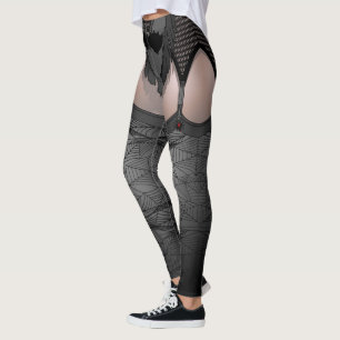 Halloween Leggings Vampire Costume Stretchy Byxor