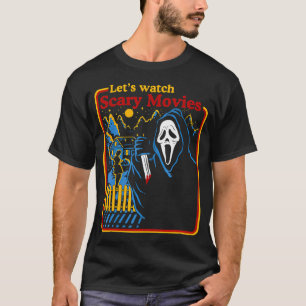 Halloween Lets bevakar Scary Horror Movies Ghost S T Shirt