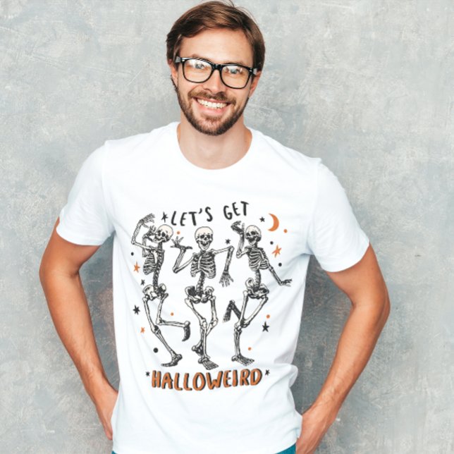 HALLOWEEN LETS HALLOWEIRD SKELETONS T SHIRT (Skapare uppladdad)