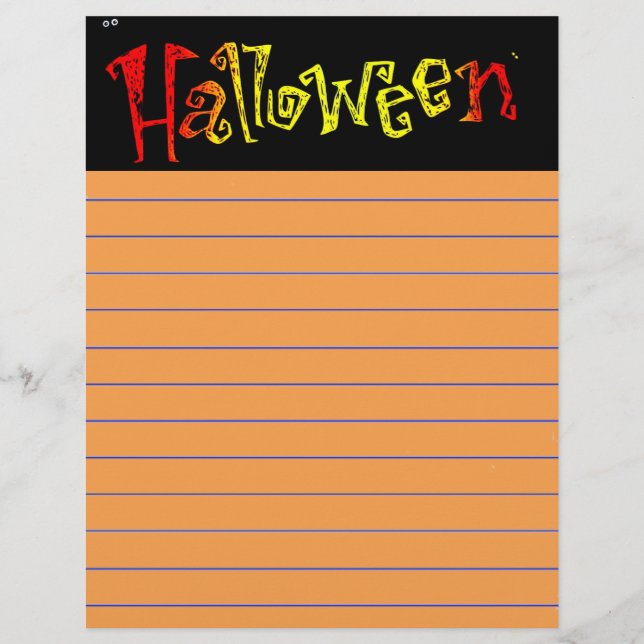 Halloween Letterhead (Framsida)