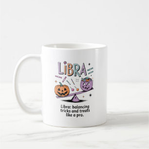 Halloween Libra Zodiac Funny Quote Kaffemugg