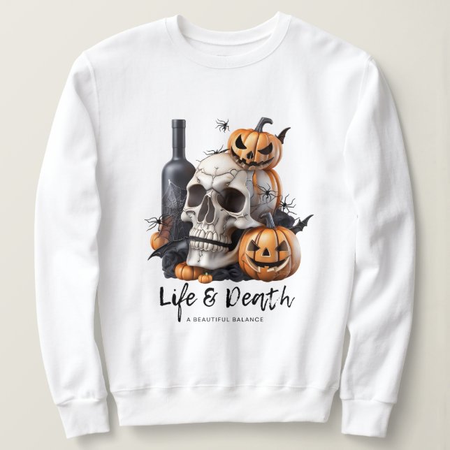 Halloween Life & Death 1 T Shirt (Design framsida)