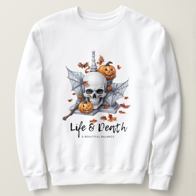 Halloween Life & Death T Shirt (Design framsida)