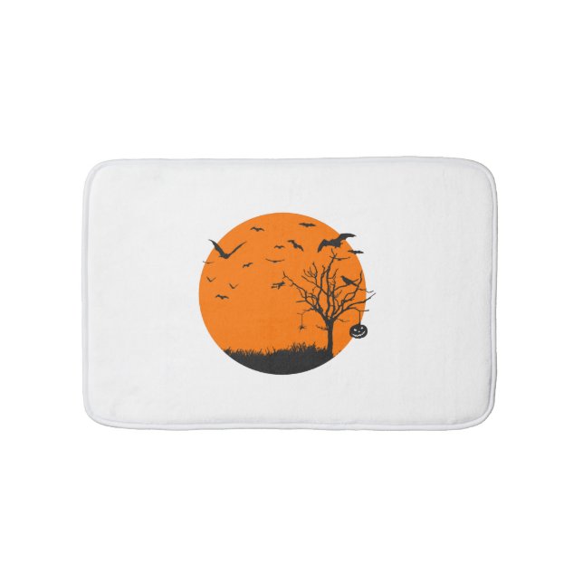 Halloween liggande Halloween-design Badrumsmatta (Framsidan)