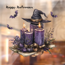 Halloween Lila Candles Fladdermus Spooky Scary