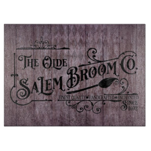Halloween Lila Grunge Gothic Salem Broom Company