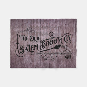 Halloween Lila Grunge Gothic Salem Broom Company Fleecefilt