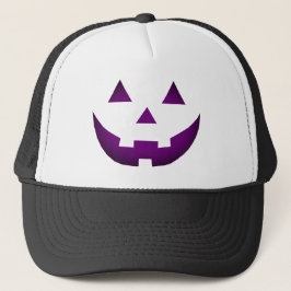 Halloween lila gult Jack o lantern Keps