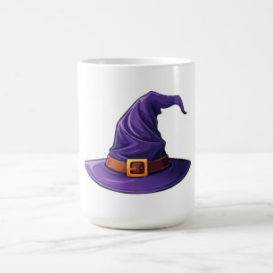 Halloween lila häxa hatt kaffemugg