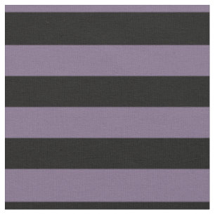 Halloween Lila och Black Bold Rand Fabric Tyg