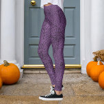 Halloween Lila och Black Spindelnät Leggings<br><div class="desc">Anpassa om du vill ändra lilan till valfritt färg.</div>