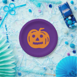 Halloween lila orange jack o lantern pooky