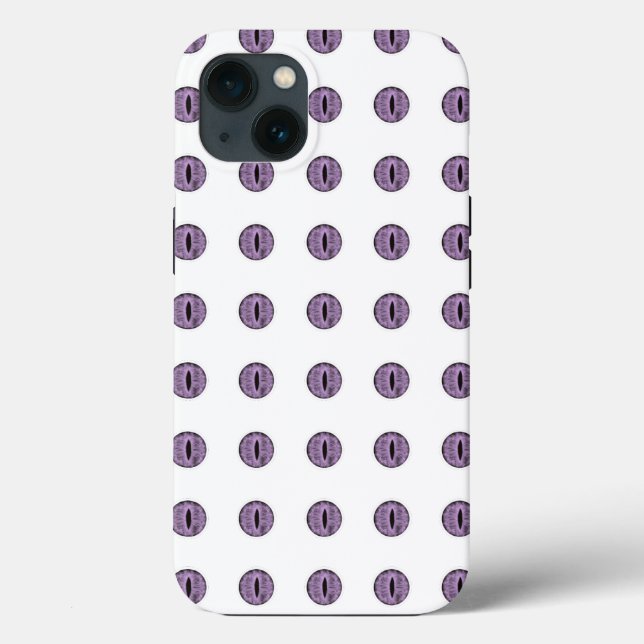 Halloween Lila Polka Dot Öga (Baksida)