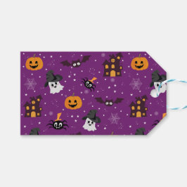 Halloween lila presentetikett