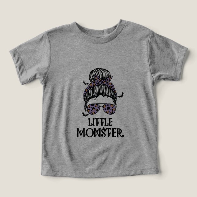 Halloween-lilla monstert T-skjorta T Shirt (Design Framsida)