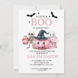 Halloween Little Boo är nästan förträfflig babystö Inbjudningar