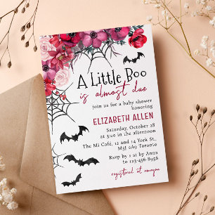 Halloween Little Boo är nästan förträfflig babystö Inbjudningar