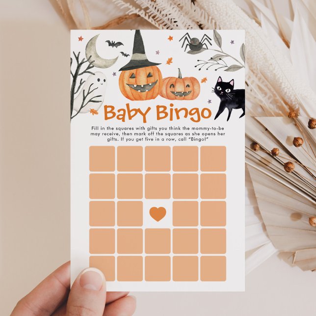 Halloween Little Boo Baby Shower Bingo Game (Skapare uppladdad)