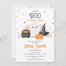 Halloween Little Boo Baby Shower-inbjudan Inbjudningar