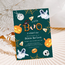 Halloween Little Boo Baby Shower Inbjudningar