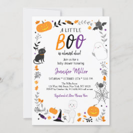 Halloween Little Boo Baby Shower Inbjudningar