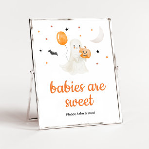 Halloween Little Boo Baby Shower Spädbarn är Sweet Poster