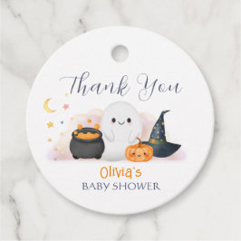 Halloween Little Boo Baby Shower Tack Gåvor Etiketter