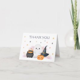 Halloween Little Boo Baby Shower Tack Kort