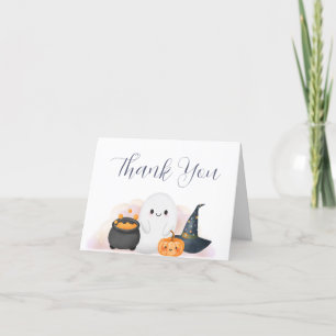 Halloween Little Boo Baby Shower Tack Kort