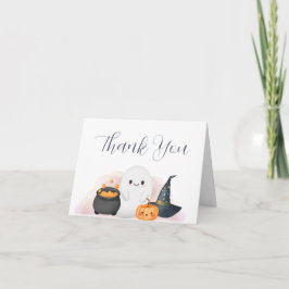 Halloween Little Boo Baby Shower Tack Kort