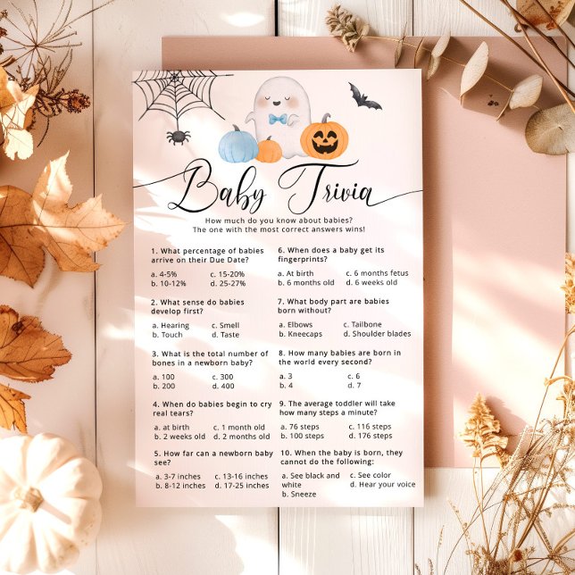 Halloween Little Boo blue baby trivia-spel (Skapare uppladdad)