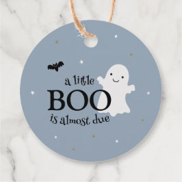 Halloween Little Boo Boy Baby Shower Tack Gåvor Etiketter