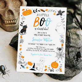 Halloween Little Boo Boy Shower Inbjudningar