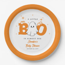 Halloween Little Boo Cute Neutralt Baby Shower