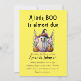 Halloween Little Boo Gender Neutral Baby Shower Inbjudningar