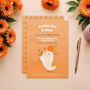 Halloween Little Boo Gender Neutral Baby Shower Inbjudningar