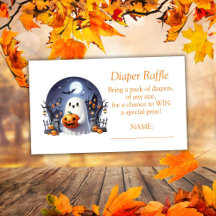 Halloween Little Boo Ghost Blöja Lotteri Biljett
