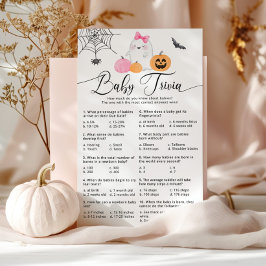 Halloween Little Boo rosa baby trivia-spelet