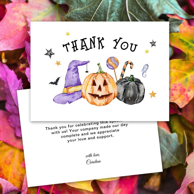 Halloween Little Boo - tackkort Tack Kort (Skapare uppladdad)