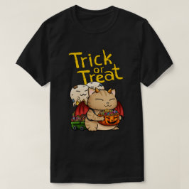 Halloween Little Djävulen Cat T Shirt