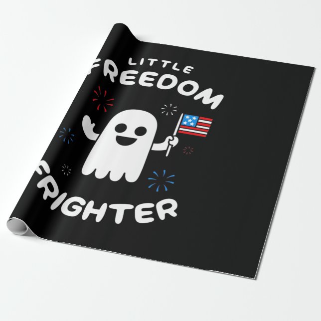 Halloween Little Freedom Frighter Presentpapper (Utrullad)