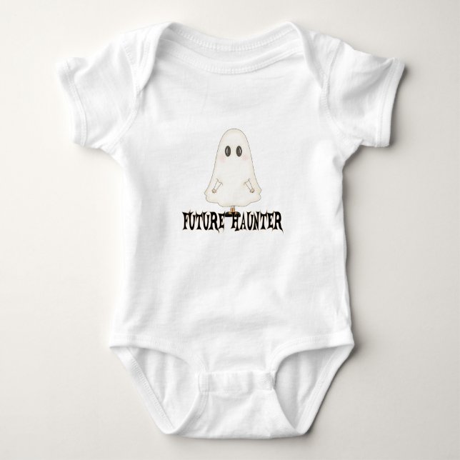 Halloween Little Ghost Future Haunter T Shirt (Framsida)