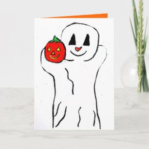 HALLOWEEN LITTLE GHOST-kort Kort