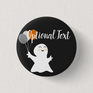 Halloween Little Ghost med Balloons Knapp