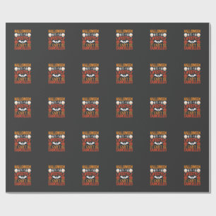 Halloween livsstil Fladdermus Pumpa Typografi Vekt Presentpapper