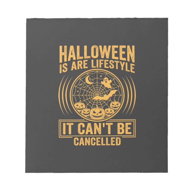 Halloween livsstil fladdermus spindel webb design_ anteckningsblock (Framsida)