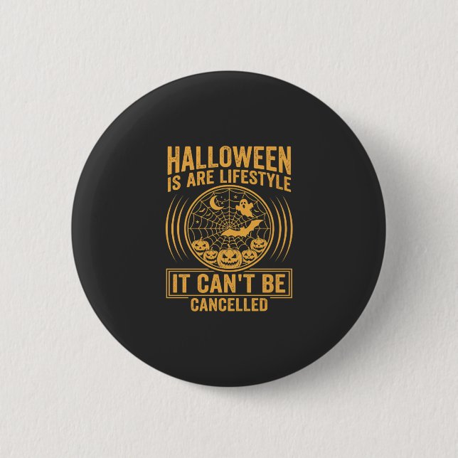 Halloween livsstil fladdermus spindel webb design_ knapp (Framsida)