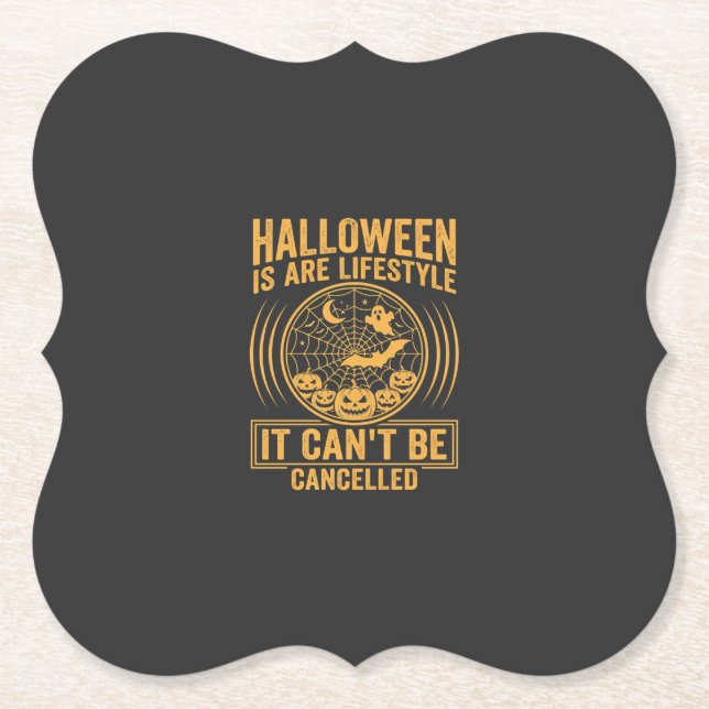 Halloween livsstil fladdermus spindel webb design_ underlägg papper (Framsida)