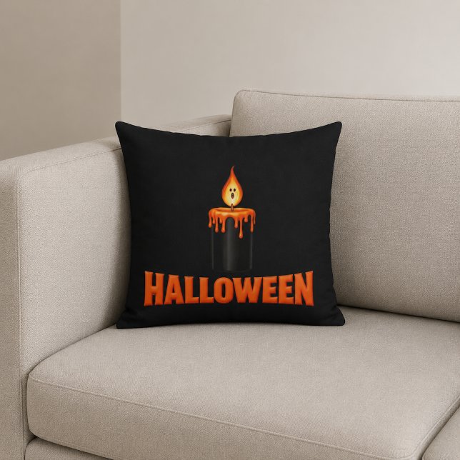 Halloween-ljus låga kudde (Skapare uppladdad)