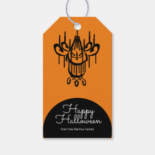 Halloween Ljuskrona Bus eller Buss Halloween Godis Presentetikett